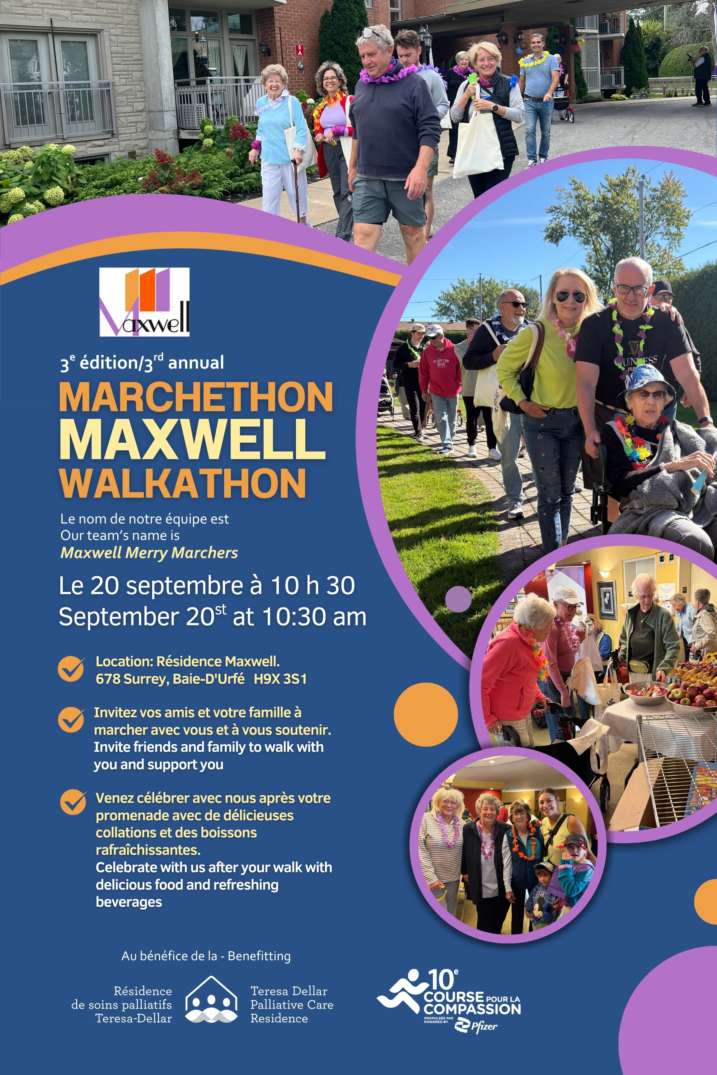 3rd Annual Maxwell Walkathon | 3e Marchethon de Maxwell